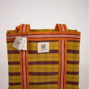 Jojo shoppingväska, stor - orange/gul Kundfavorit