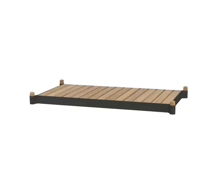 Handla nu Sticks odlingsbänk - teak/lava grey