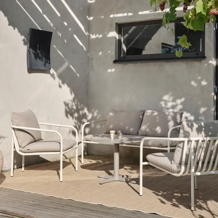 Bendt soffgrupp - pearl white/teddy beige Begränsad tid