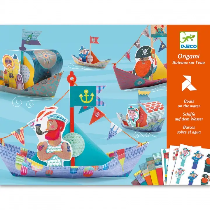 Floating boats origami-set Endast idag