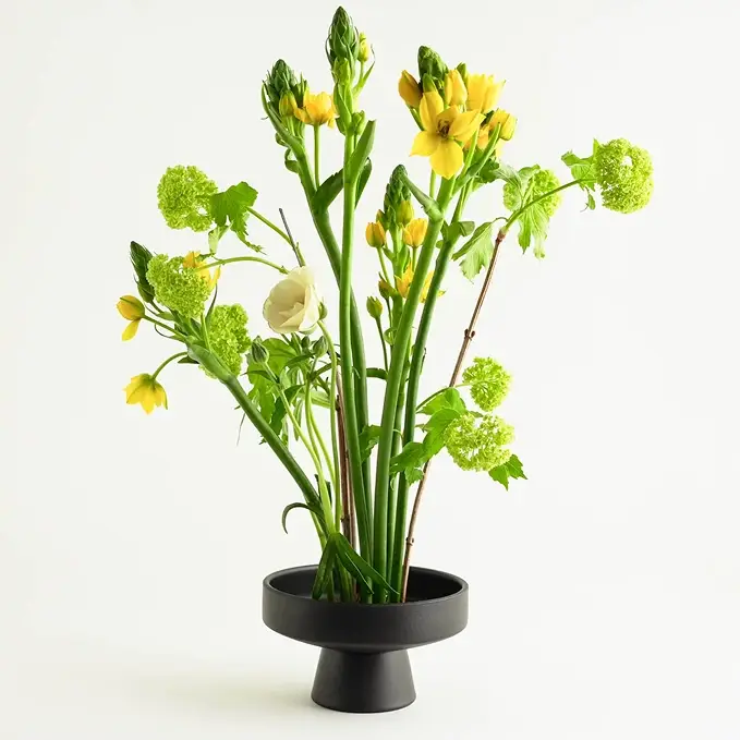 Beställ idag Ikebana keramikskål - svart