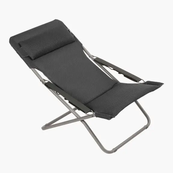 Populärt val Transabed BeComfort solstol - dark grey