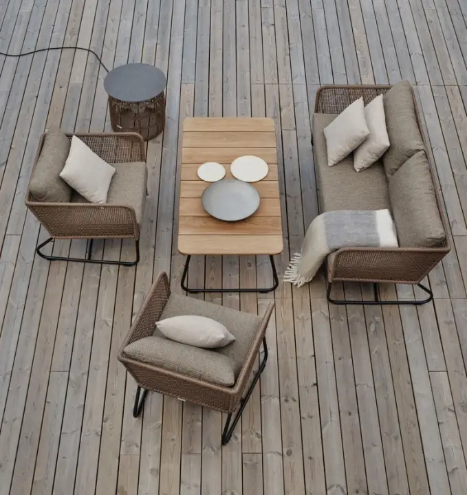 Pors soffgrupp - ljusbrun/beige dyna Kampanjpris