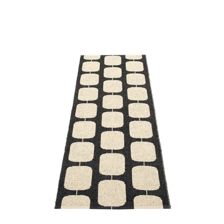 Beställ idag Sten matta - black/ cream