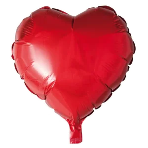 Ballong Rött Hjärta 46cm risnedsättning