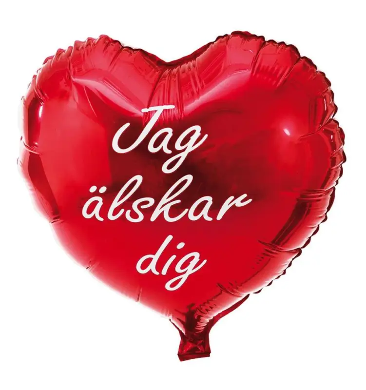 Beställ nu Ballong Jag Älskar Dig 46cm