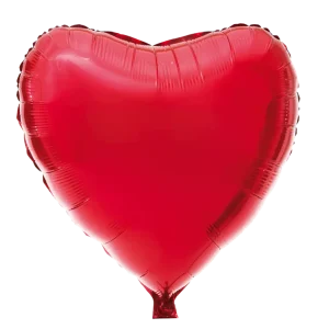 Ballong Stort Hjärta Röd 74x70cm Kampanjpris