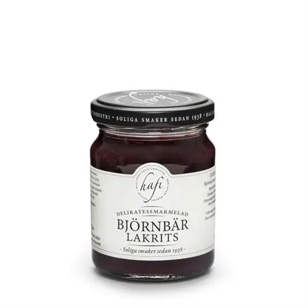 Fri frakt Marmelad Björnbär Lakrits EKO 140 g