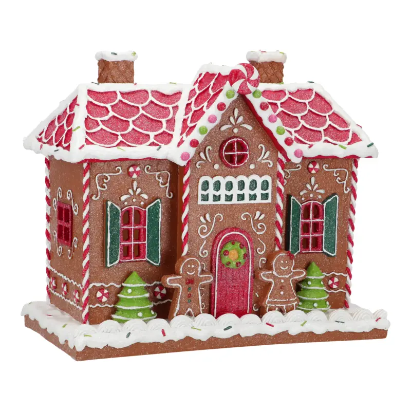 Pepparkakshus Med Led 31,5x17x25,5cm Reapris