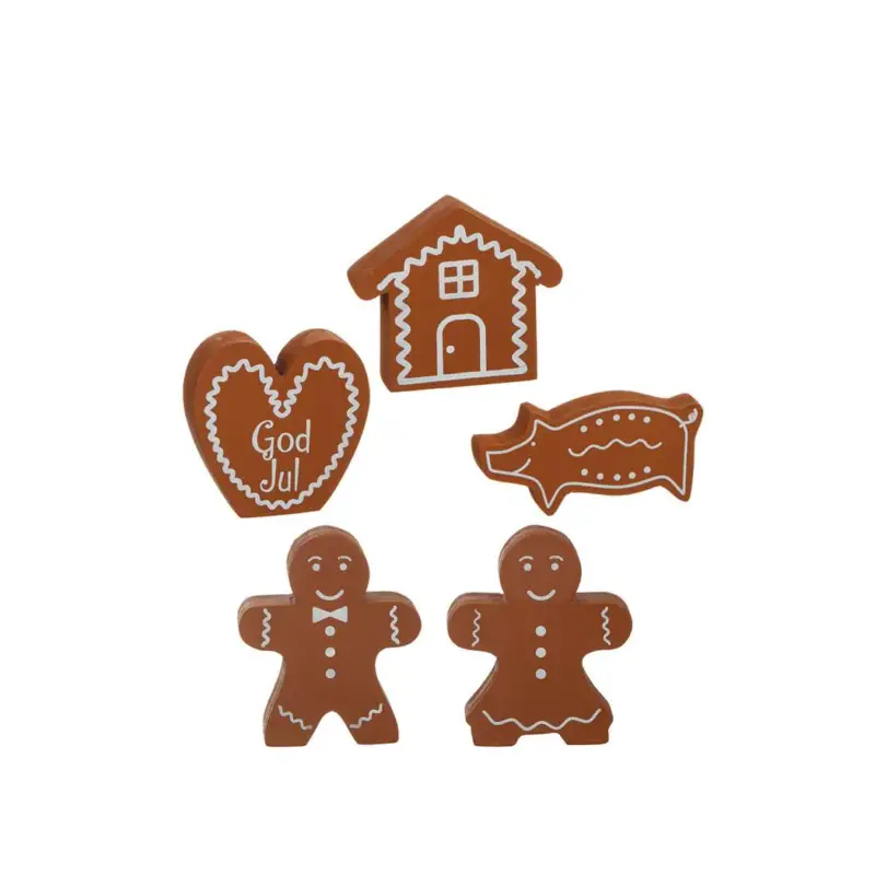 Snabb frakt Pepparkakshjärta i trä 15cm