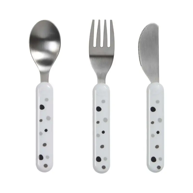 Bestickset Dreamy dots Vit 14cm Lägg i varukorgen