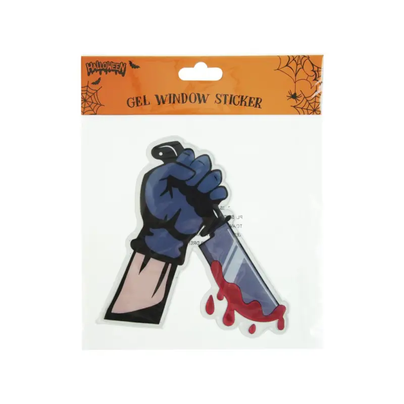 Köp nu Fönsterstickers Hand med kniv