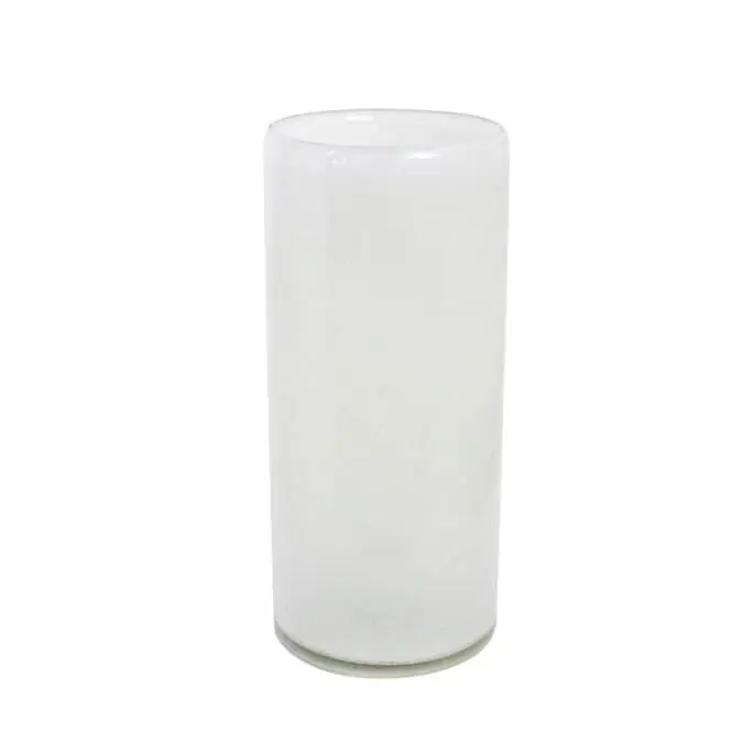 Ljusstake Hög Elvira Vit Ø 10 x H 22,5 cm Endast idag