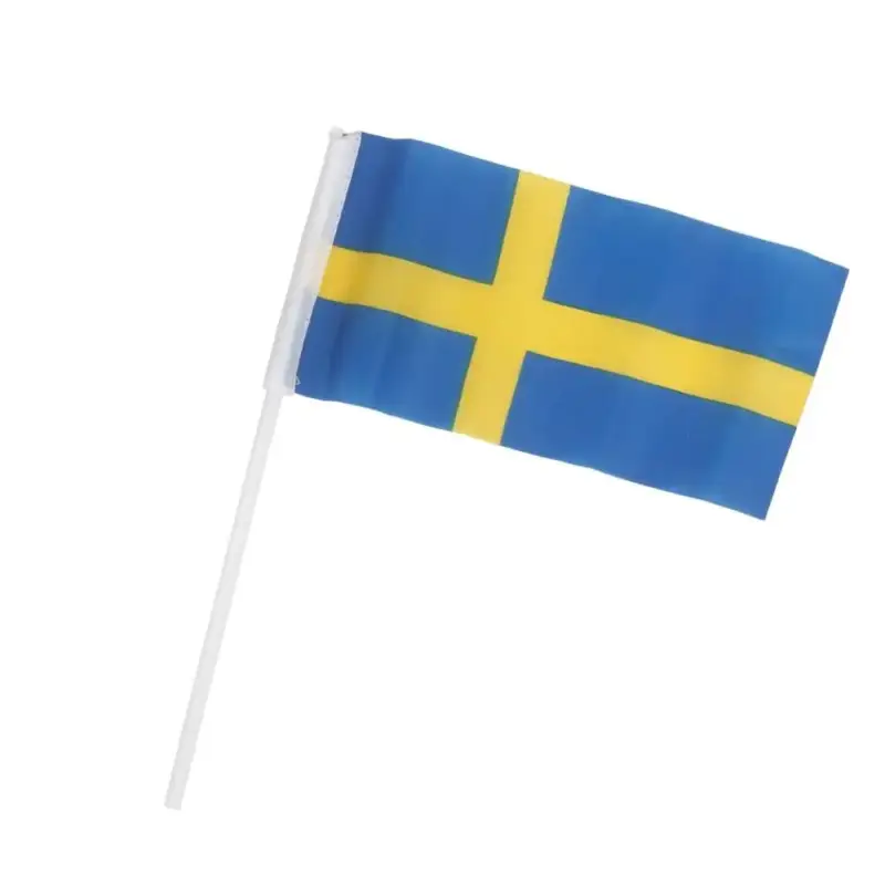 risnedsättning Svensk handflagga 6st