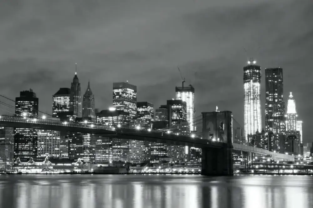 Poster Stadsmotiv – New York Manhattan Sänkt pris
