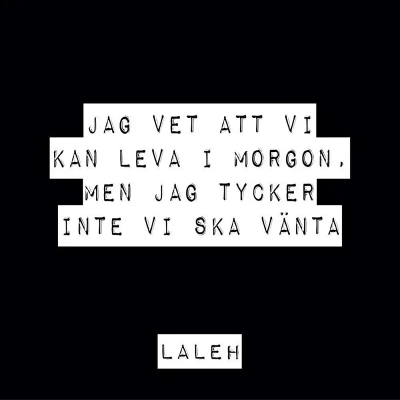 Poster Textposter – Laleh Erbjudandepris