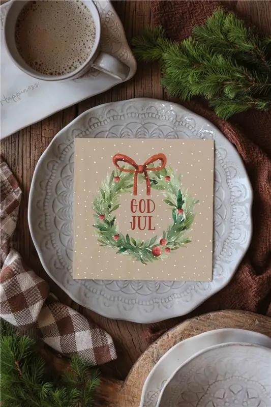 Säker betalning Majas Servetter God Jul 33×33 cm