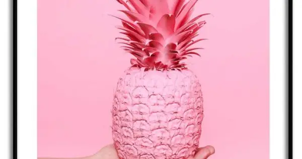 Rosa ananas - Trendig & modern poster Kampanjpris