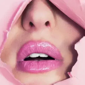 Endast idag Rosa Läppar - Fashion Poster
