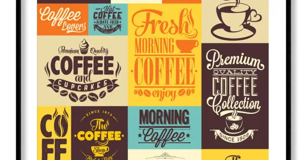 Retro kaffe poster 40x50cm | Fri frakt Lägg i varukorgen