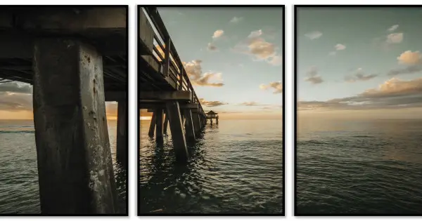 Utförsäljning Brygga i havet 61x91cm x 3 posters | Fri frakt