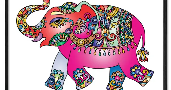 Begränsat erbjudande Indisk Elefant Illustration - Poster