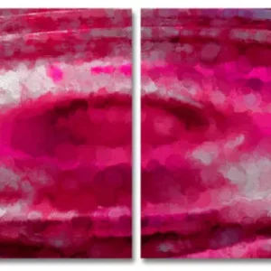 Abstrakt Rosa Megadroppe - Poster i Fyra Delar Begränsat antal