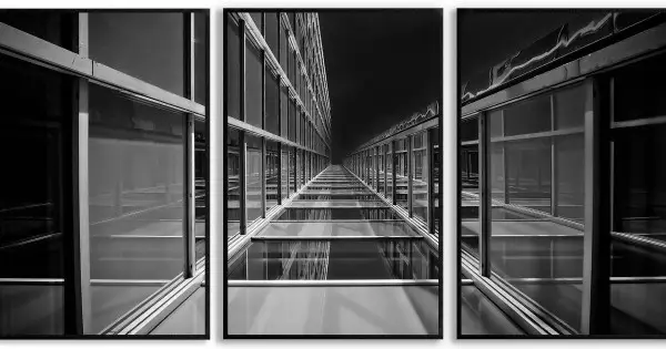 Populärt val Abstrakt arkitektur - Svartvit panorama poster
