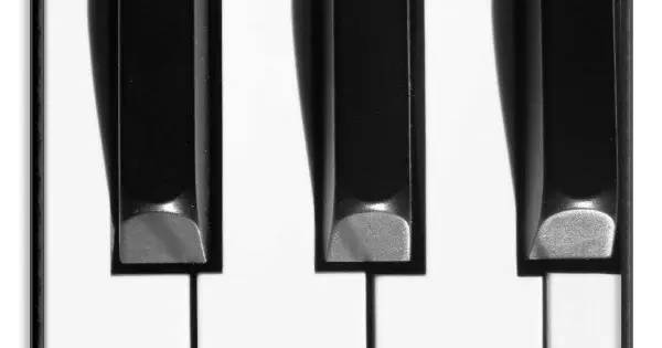 Abstrakt piano - Musiktavla Endast denna vecka
