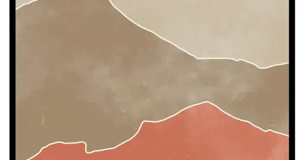 Ethnic mountain high #3 - Grafisk poster Beställ nu