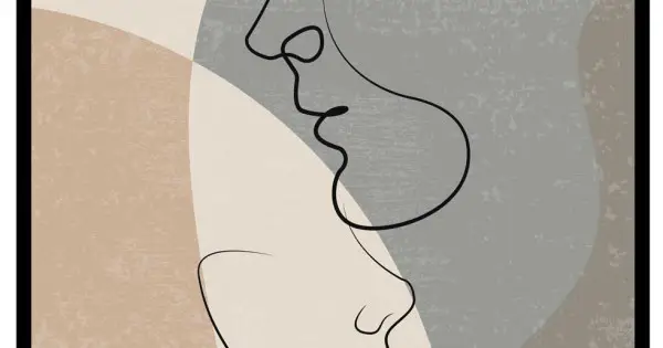 Utförsäljning Body lines #1 - Line art konst