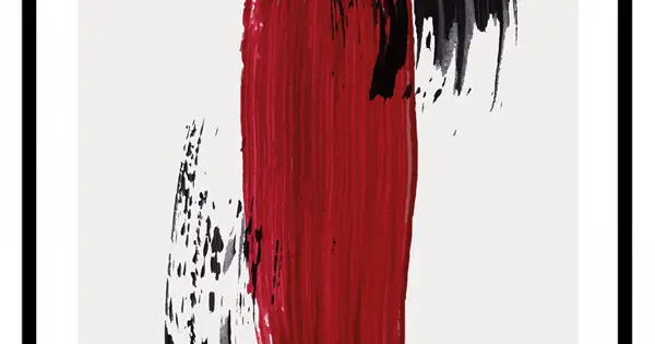 Red Stripes #1 - Grafisk poster I lager