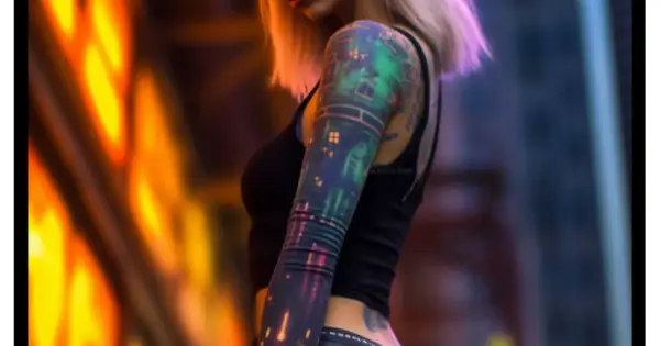 The Future Catwalk Girl - Cyber punk poster Köp nu