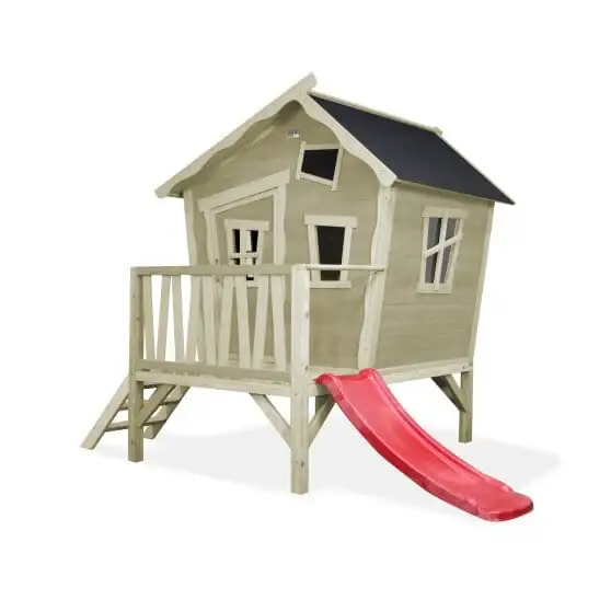 Exit Toys Lekstuga Crooky 300 Trä / Gråbeige Begränsad tid