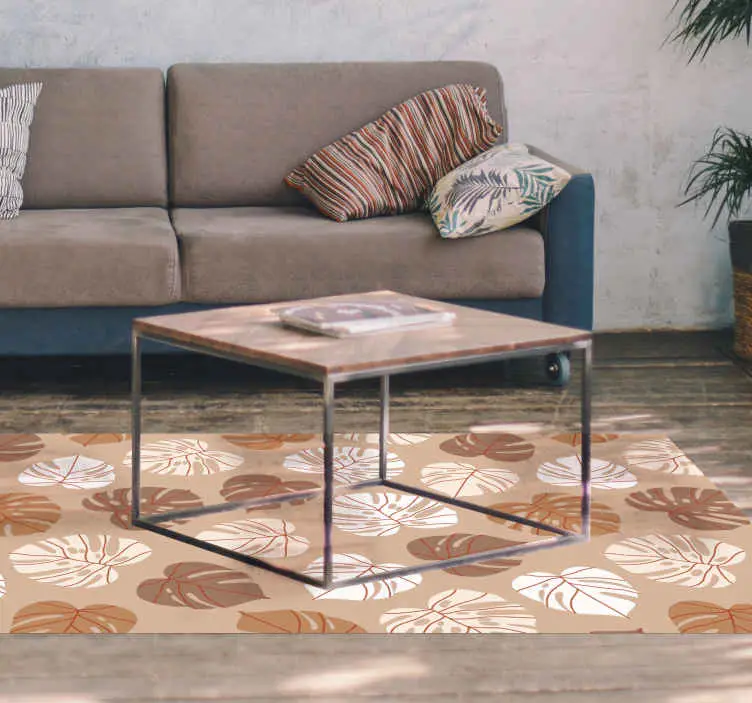 Populär Monstera fröjd Vinylmatta blommor och växter