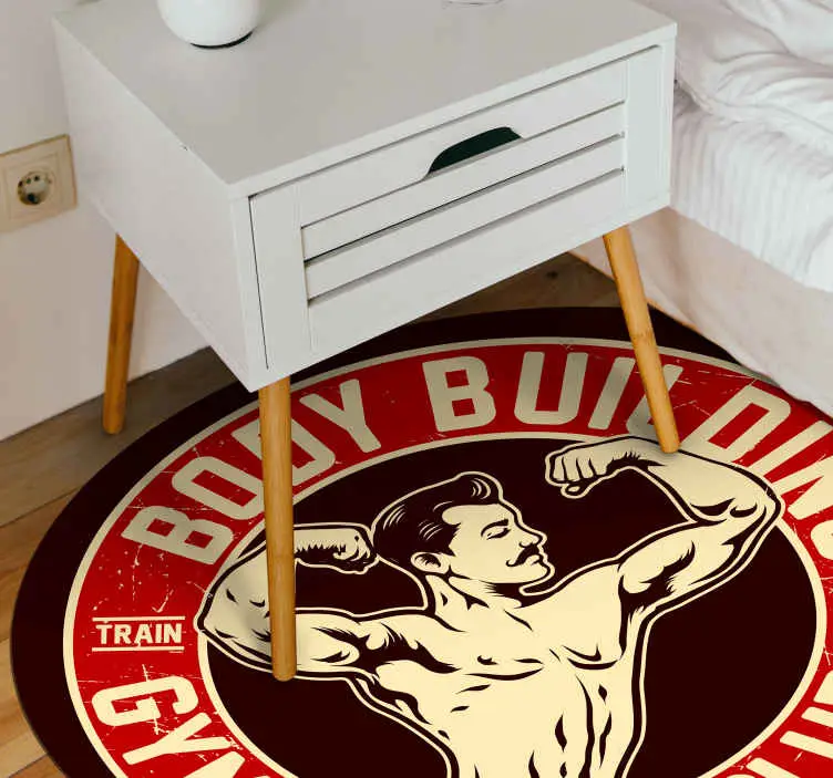 Fitnessklubbens emblem Vinylmatta Ungdom Snabb leverans
