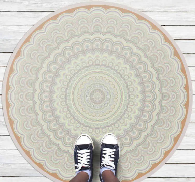 Intrikat cirkulärt mönster Vinylmatta Mandala Köp nu