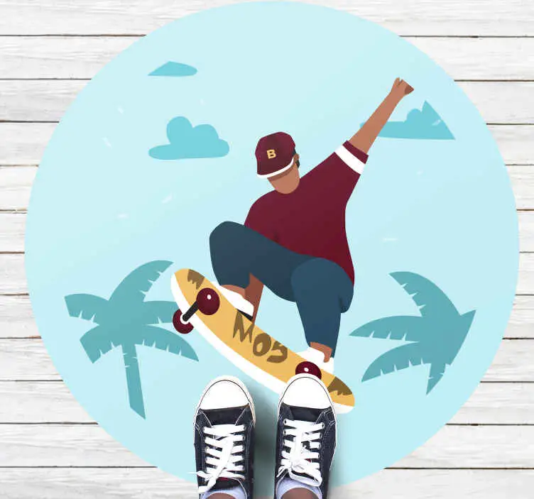 Vända skateboard tonårsmattor för sovrum Premium
