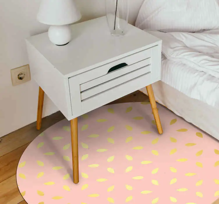 Pastell kronblad mönster Vinylmatta blommor och växter Sänkt pris