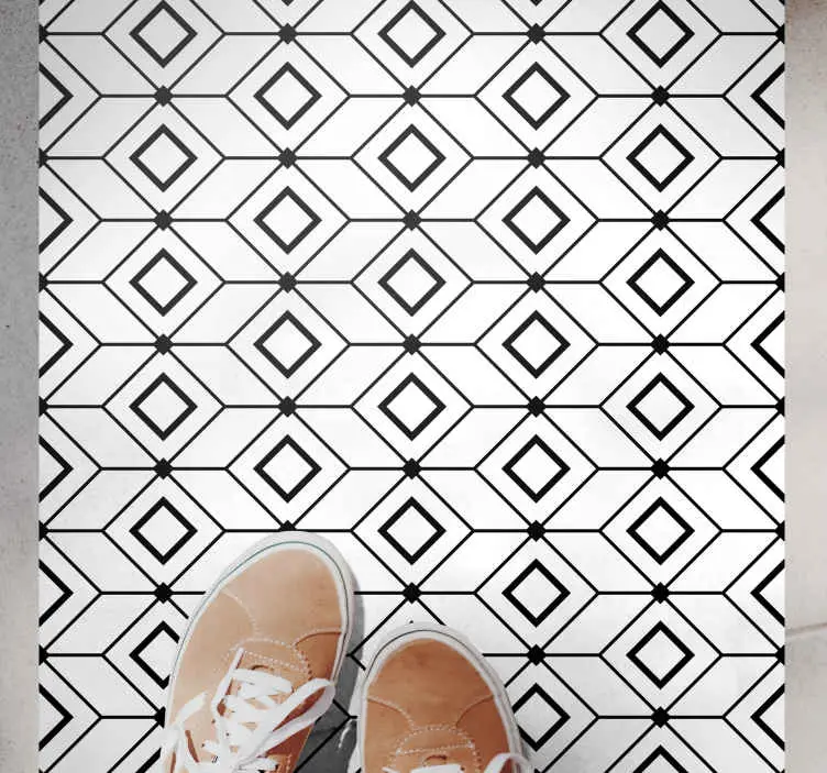 Kundfavorit Moderna diamantelement Vinylmatta geometrisk