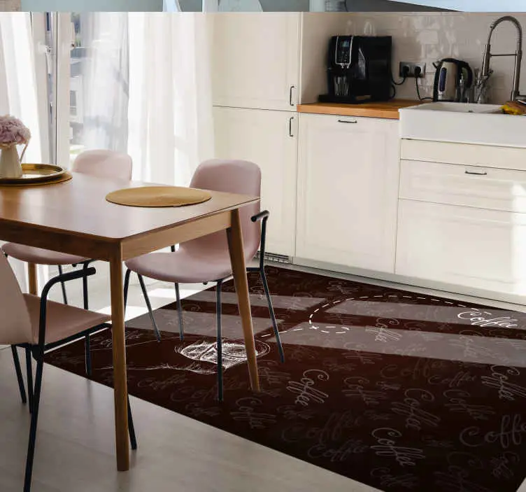 Kalligrafiskt dryckesmotiv Vinylmattor med fraser Nyhet