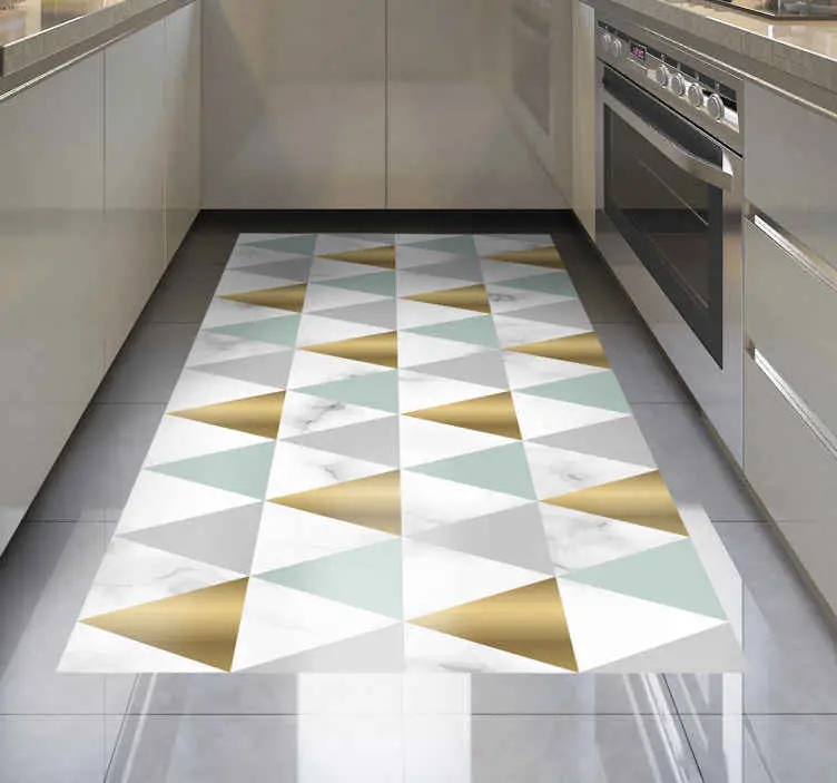 Geometrisk triangelmosaik Vinylmatta geometrisk Erbjudandepris