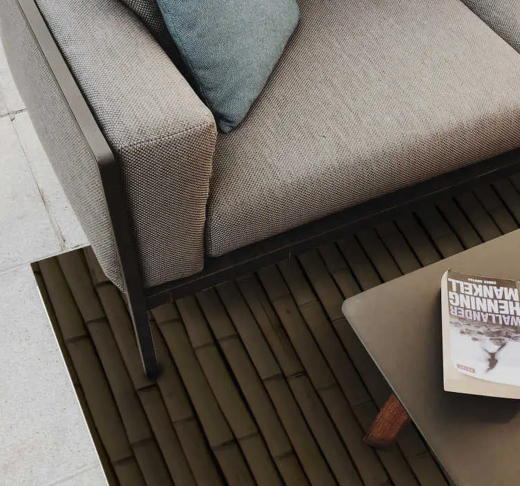 Mörk bambuimitation modern vinylmatta Handla nu