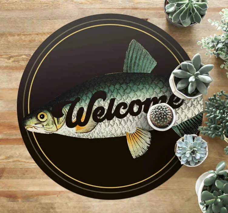 Blockera karp djur vinylmatta Rabatt