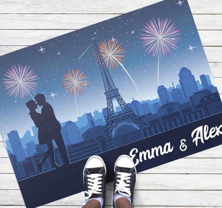 Parisisk romantik Vinylmatta namn Kampanj