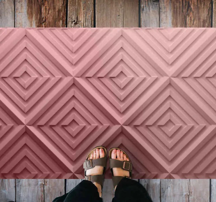 Chevron texturerad yta Vinylmatta geometrisk Outlet