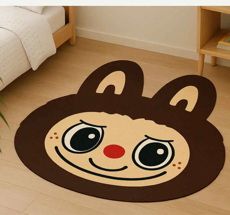 Kampanj Brun labubu-design Andra Vinylmattor