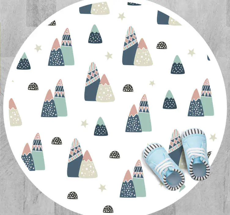 Fynd Nordiska berg barn vinyl matta