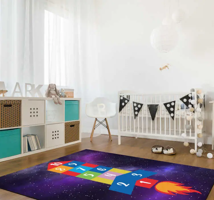 Nyhet Raketformad hopscotch spel vinyl matta