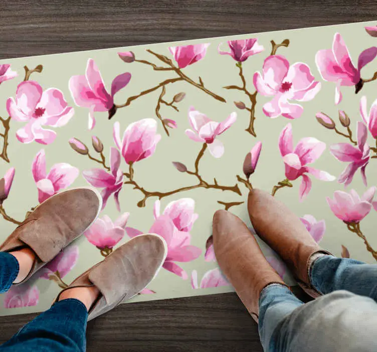 Vacker lila magnolia trädtopp blommatta Extra rabatt